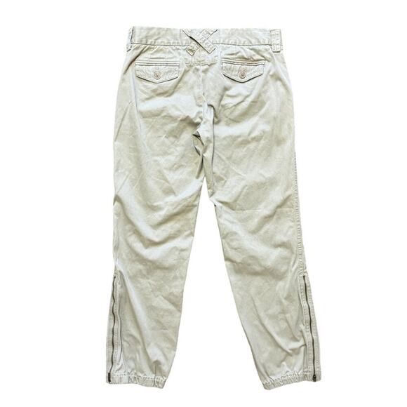 J.CREW Reinforced Knee Ankle Zip Utility Jogger Chino Pants in Khaki SZ 6 - Picture 7 of 11